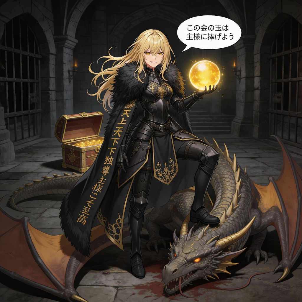 ブロンドの女騎士さん879