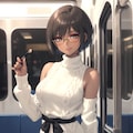 褐色ショートボブお姉さん 11枚目