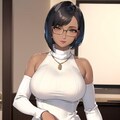 褐色ショートボブお姉さん 5枚目