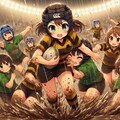 🏉泥まみれの女子ラグビー 130 2枚目