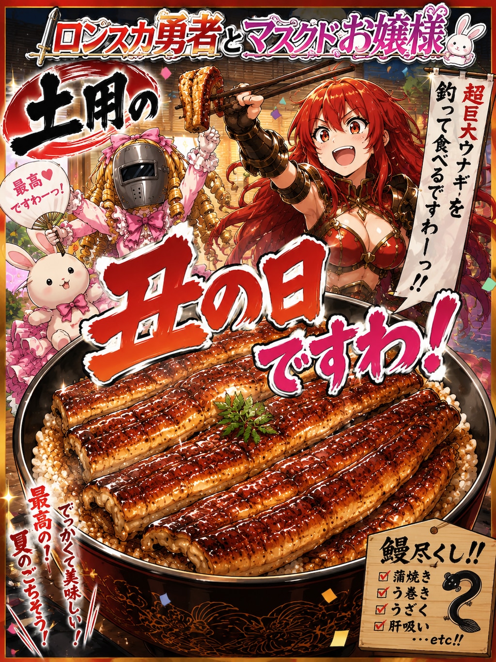 土用の丑の日ですわ！