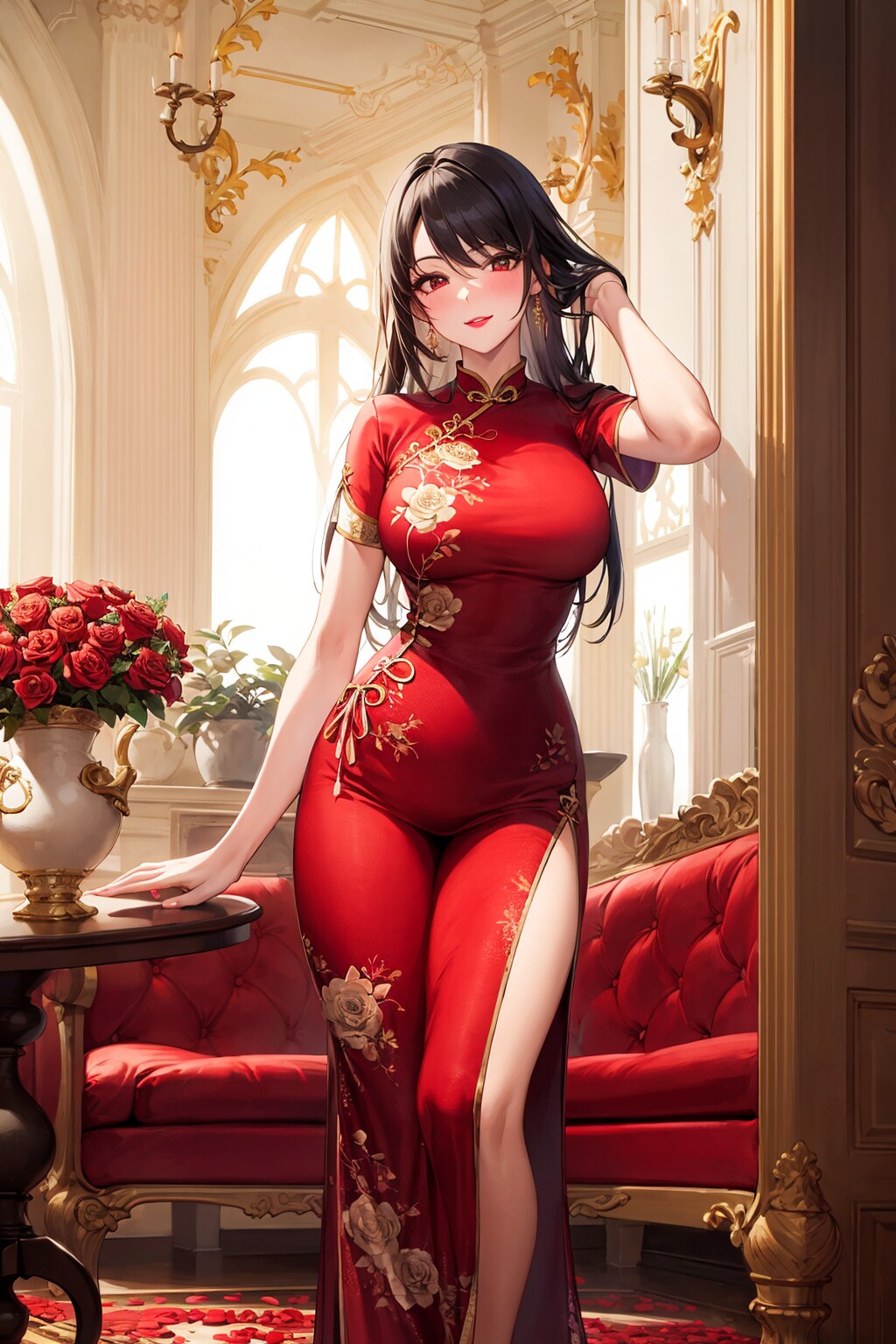 深紅の淑女