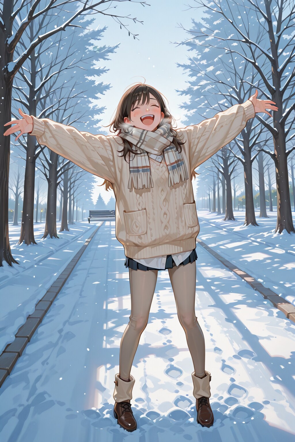 雪景色を楽しむ | の人気AIイラスト・グラビア