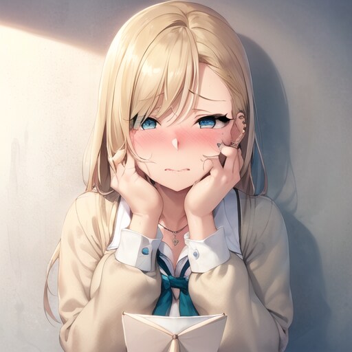 ラブレターをもらった金髪ギャル