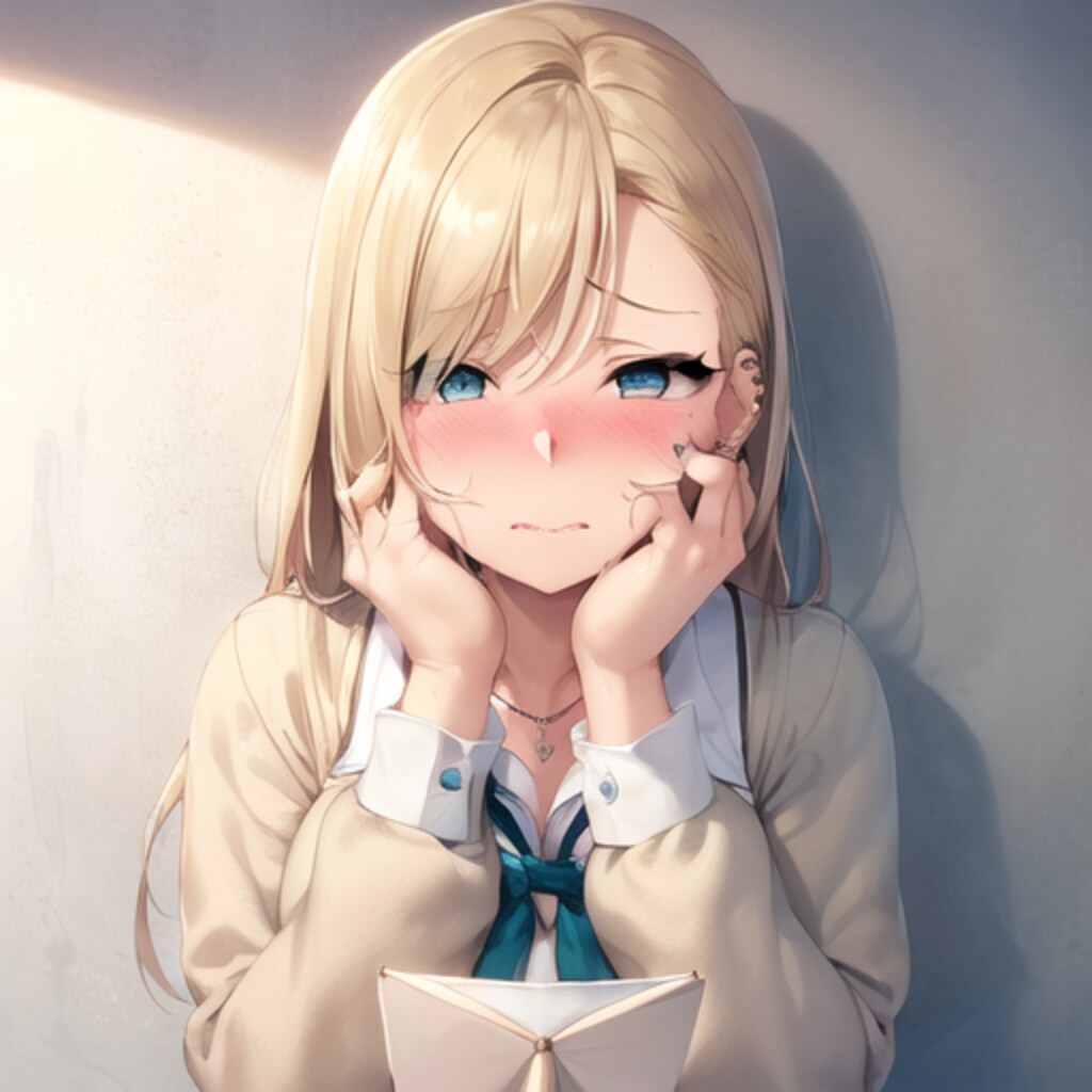 ラブレターをもらった金髪ギャル