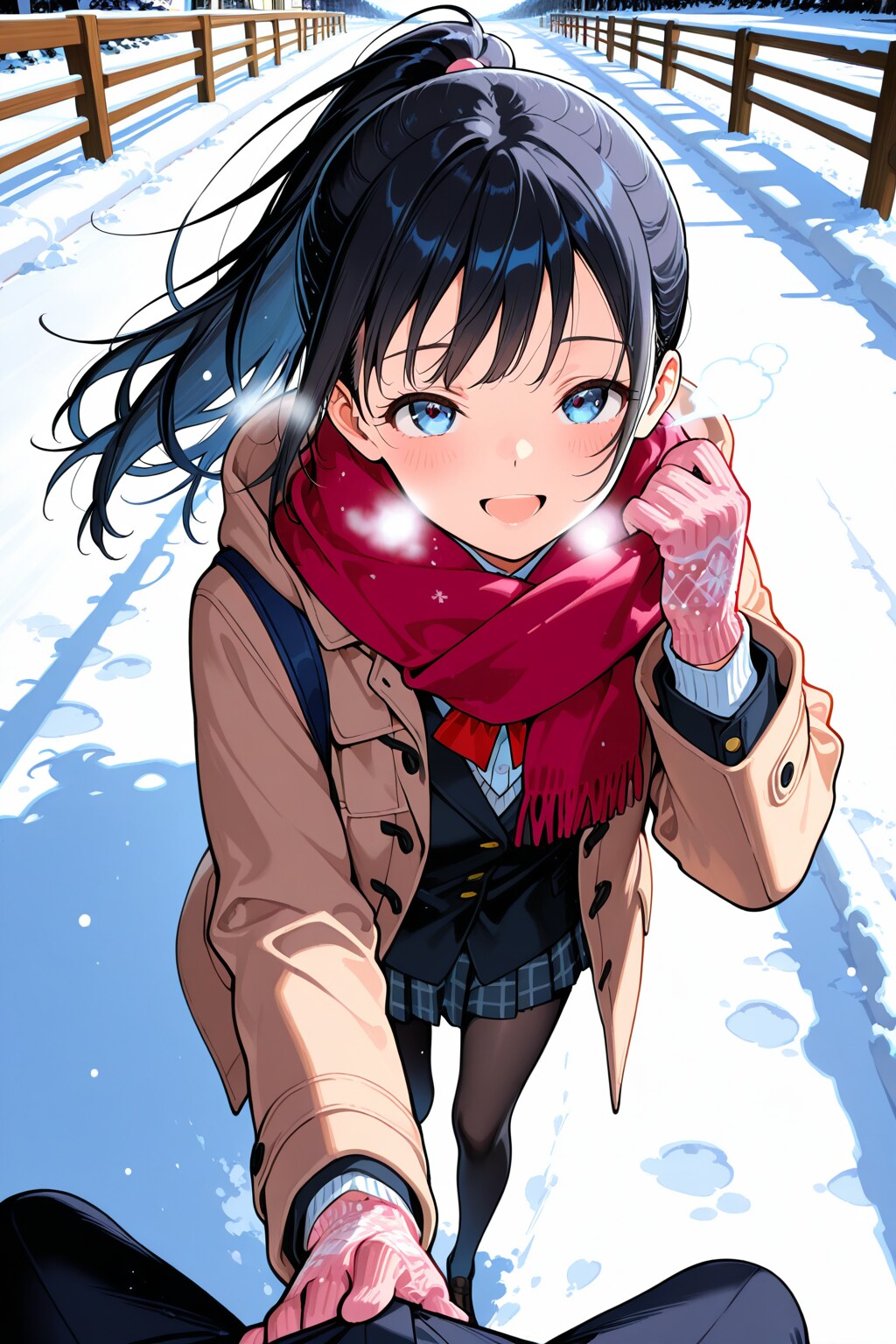 寒波なのに元気だねぇ