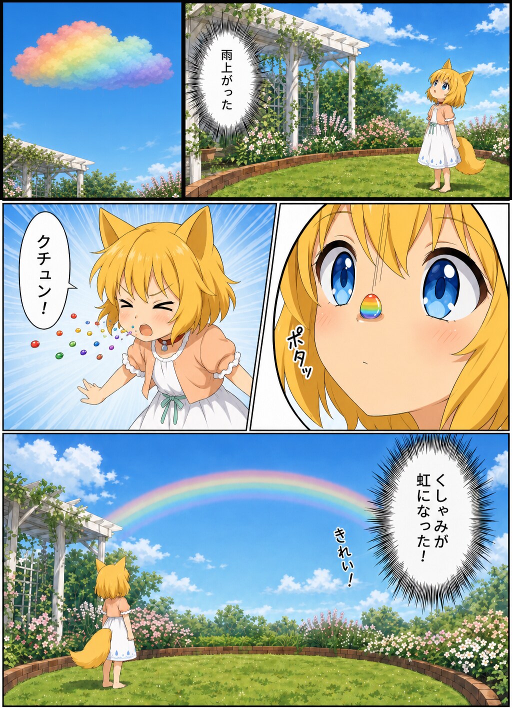 虹を作リ出すキツネ | の人気AIイラスト・グラビア