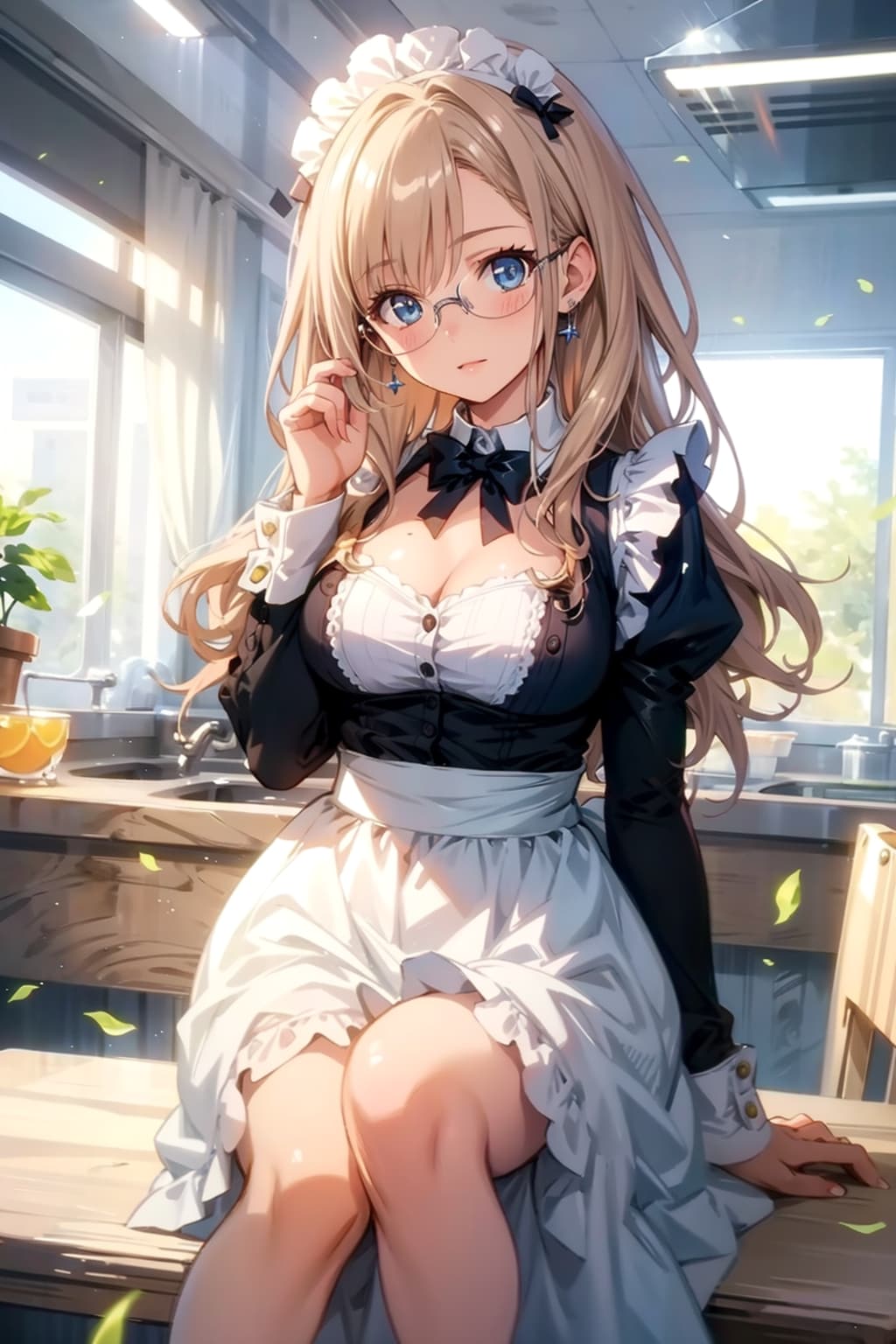 メガネ美少女メイド