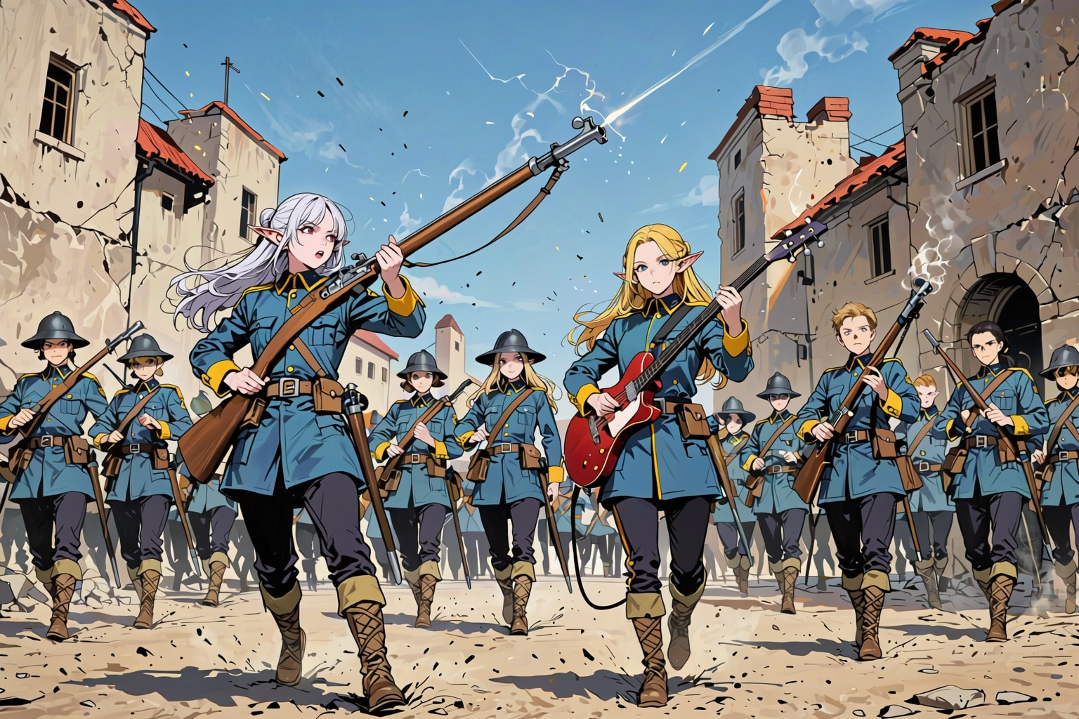 エルフの行軍 | の人気AIイラスト・グラビア