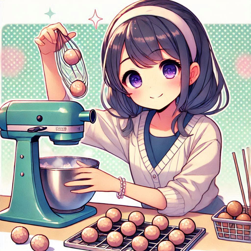 [Dalleさんで]○ートボールを作る女の子[ニートボール] | の人気AIイラスト・グラビア