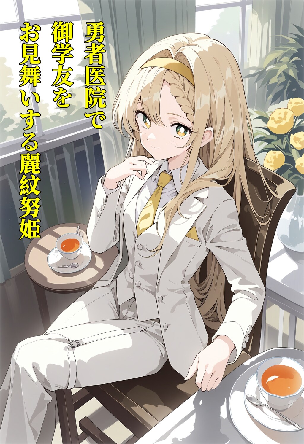 【張り紙見たよ】小説『勇者医院で御学友をお見舞いする麗紋努姫』【ニャンノ世界】