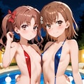 おねぇさまとお揃いの水着 3枚目