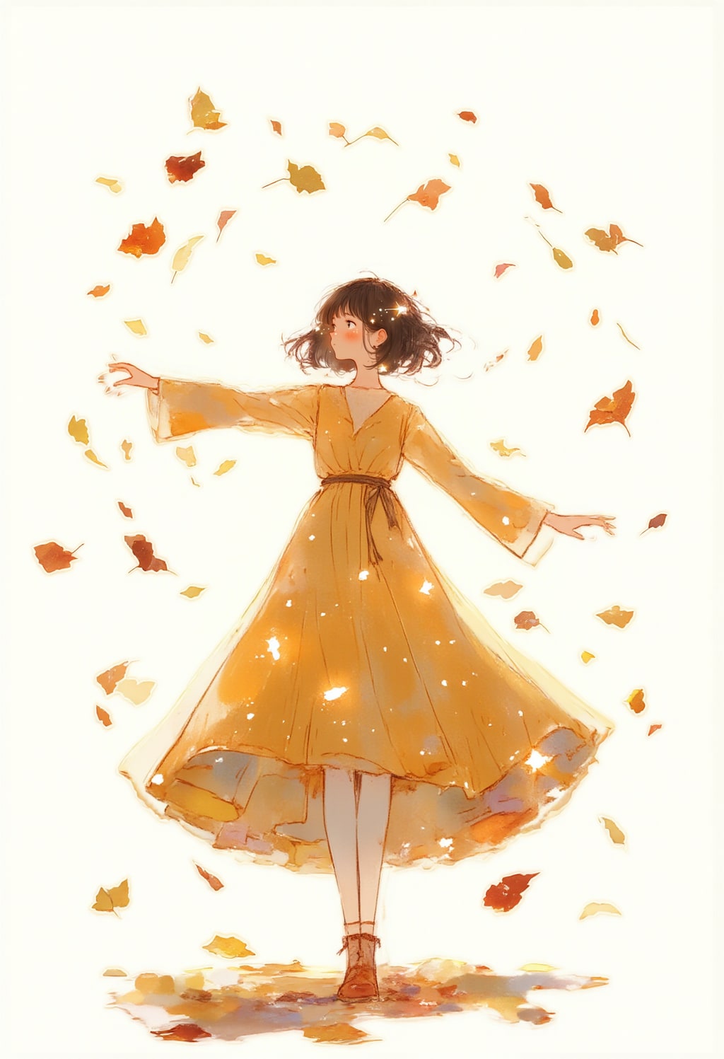 木の葉とダンス