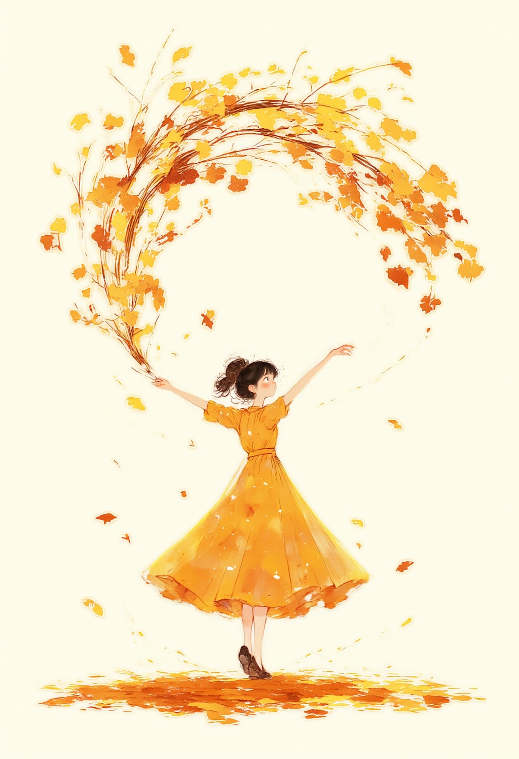 木の葉とダンス