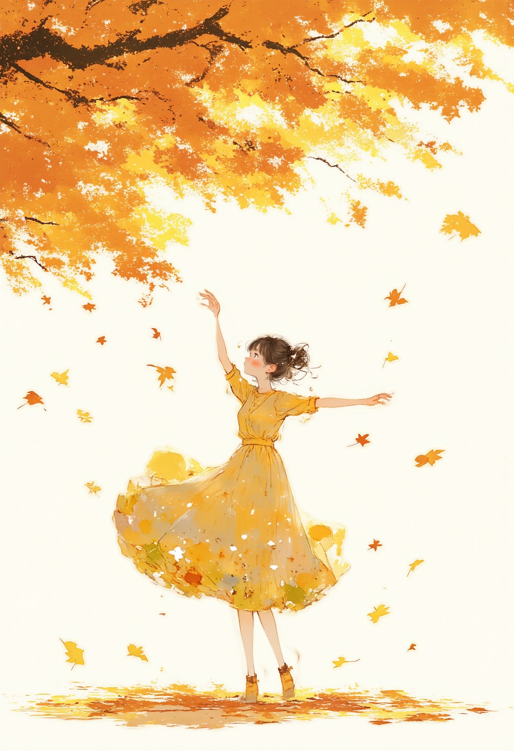 木の葉とダンス