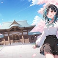千速ちゃんと花見 2枚目