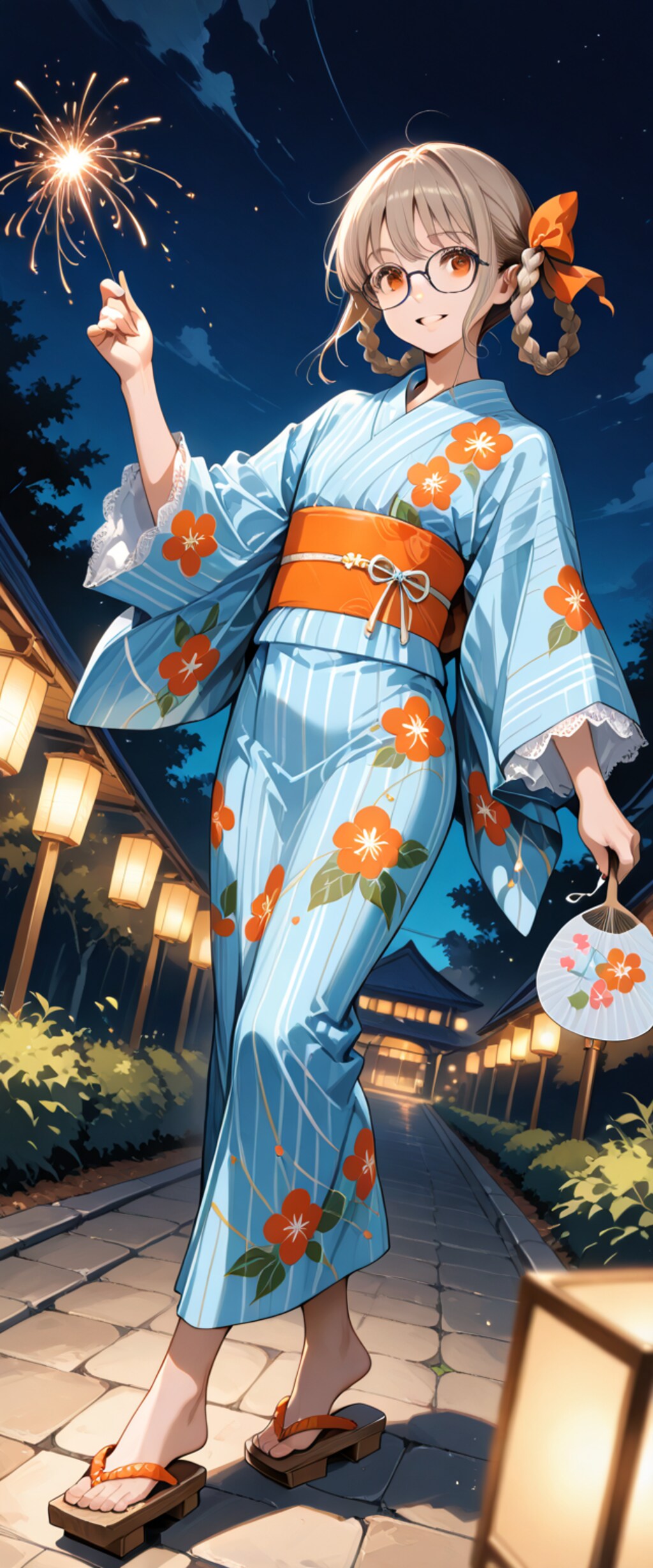 線香花火を振り回してはいけません