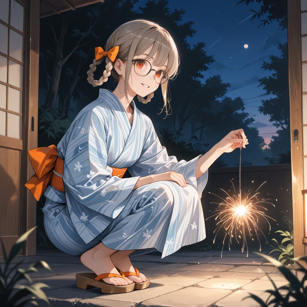 線香花火を振り回してはいけません