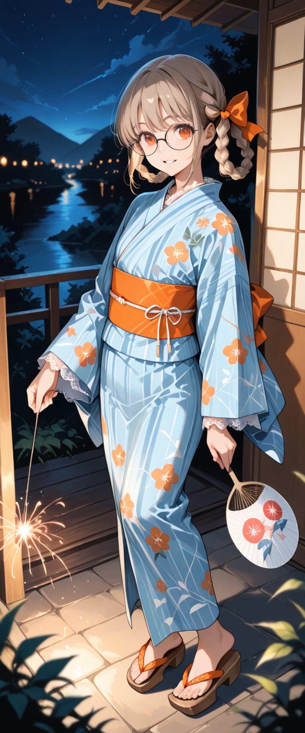 線香花火を振り回してはいけません