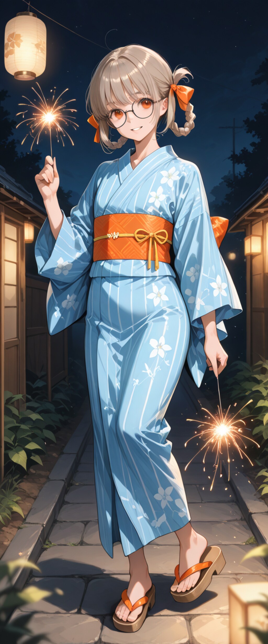 線香花火を振り回してはいけません