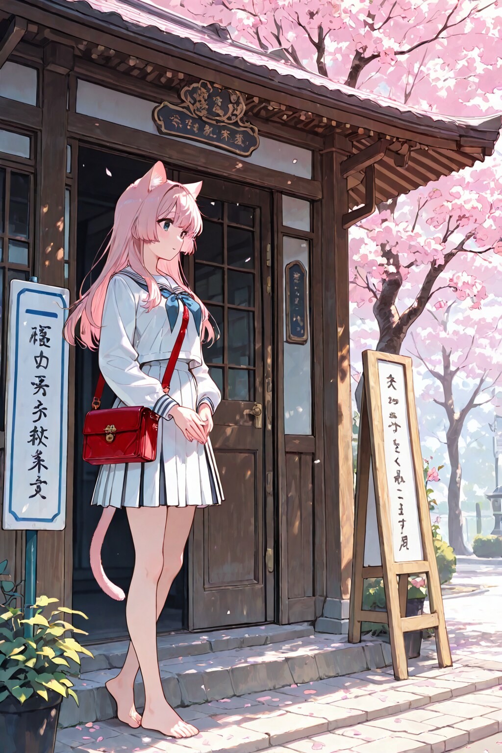 入学式へ