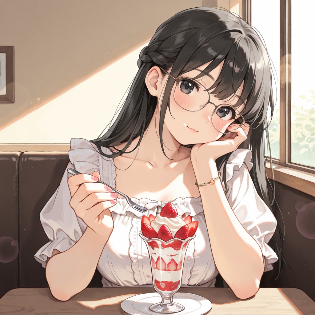 パフェおいひー
