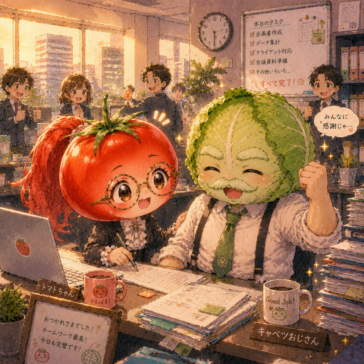 お仕事終わったよ！
