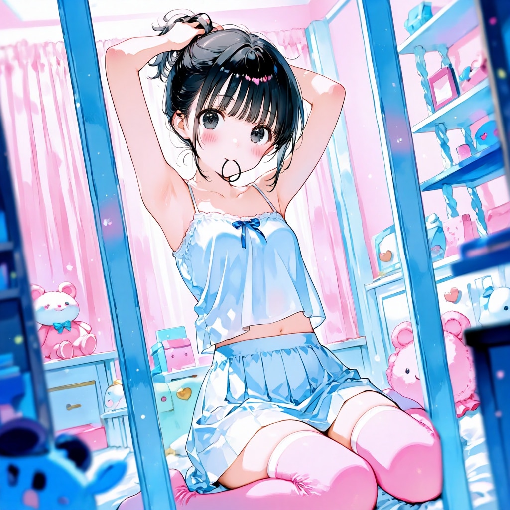 少し伸びたかな | の人気AIイラスト・グラビア