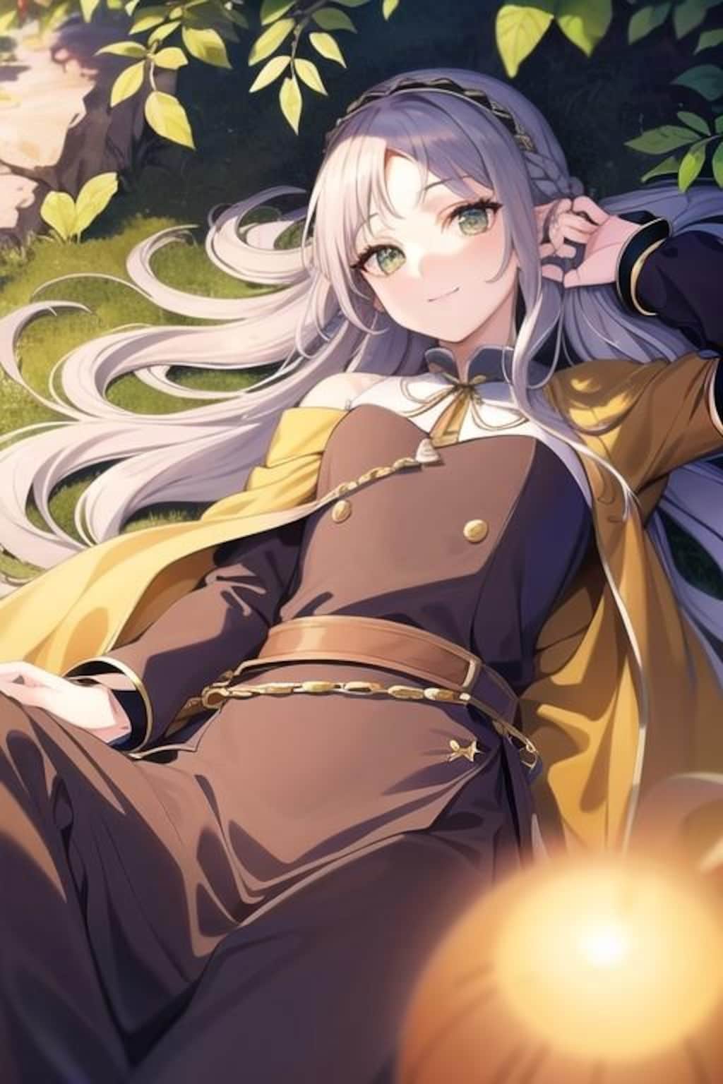 白髪エルフ