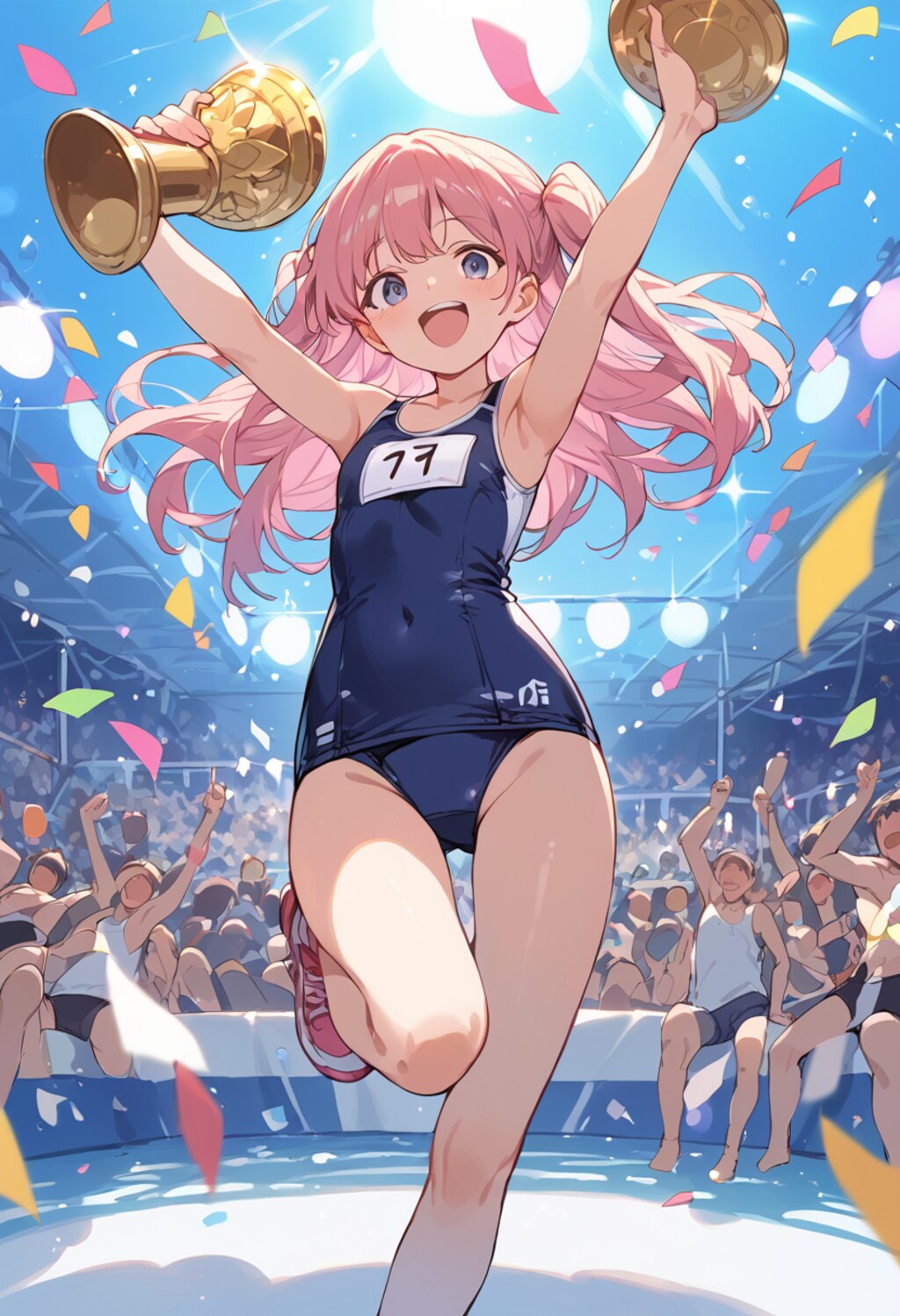スク水コンテストに優勝