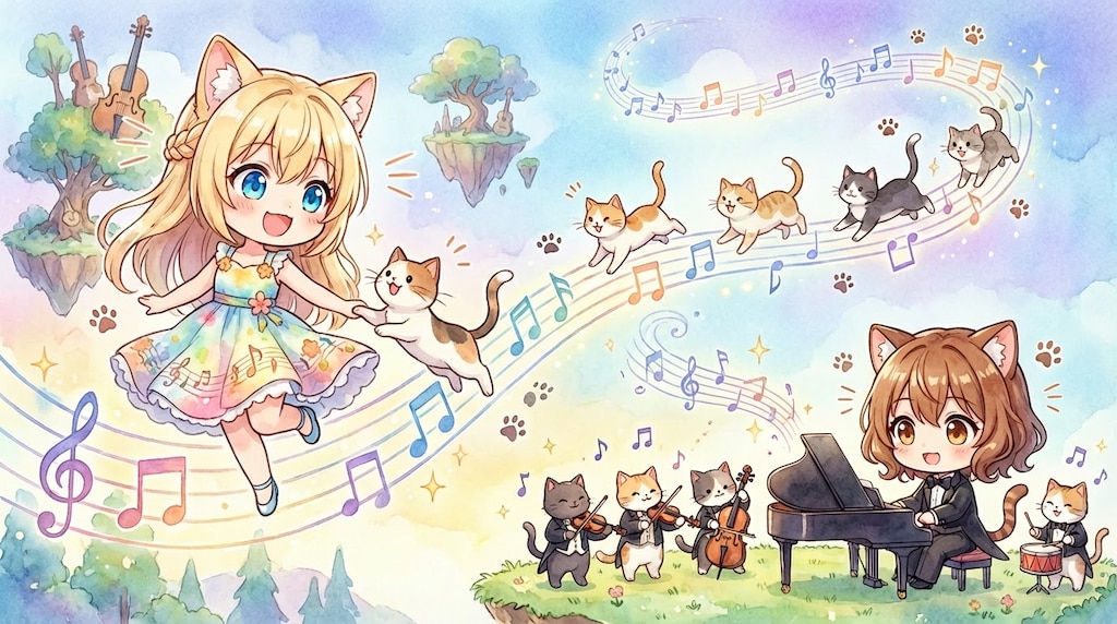 ねこの音楽祭♪