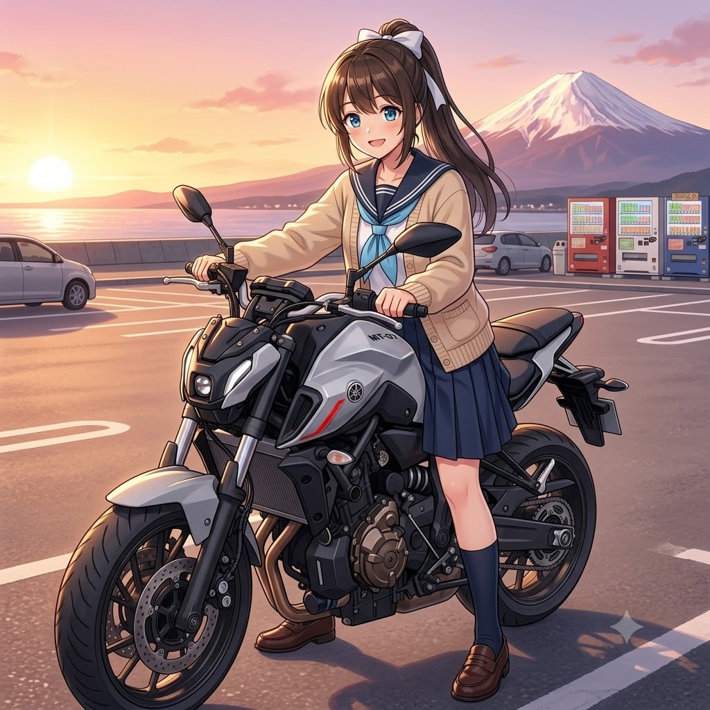 YAMAHA MT-07 ポニーテールちゃん🩷