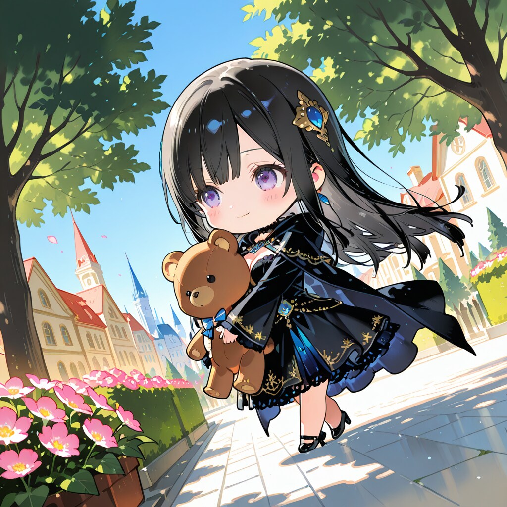 おでかけちび黒姫様