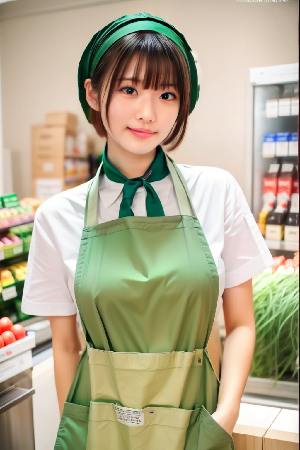 近所のスーパーでバイトを始めた葵ちゃん