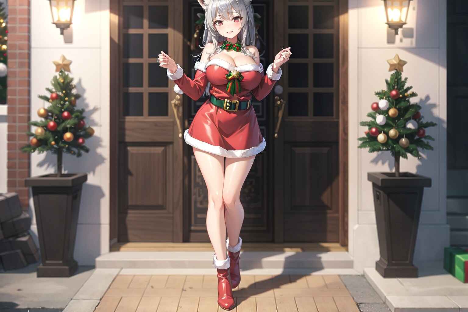 遅れたサンタギャル奥様