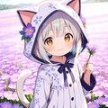 フロルと紫のお花 2枚目
