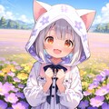 フロルと紫のお花 3枚目