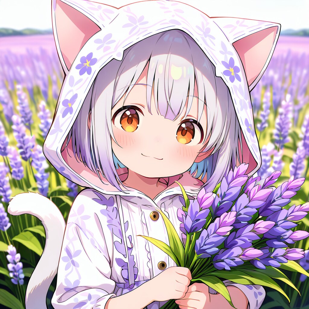 フロルと紫のお花