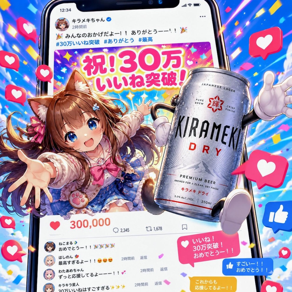 30万いいね達成✨️皆さまありがとうございます