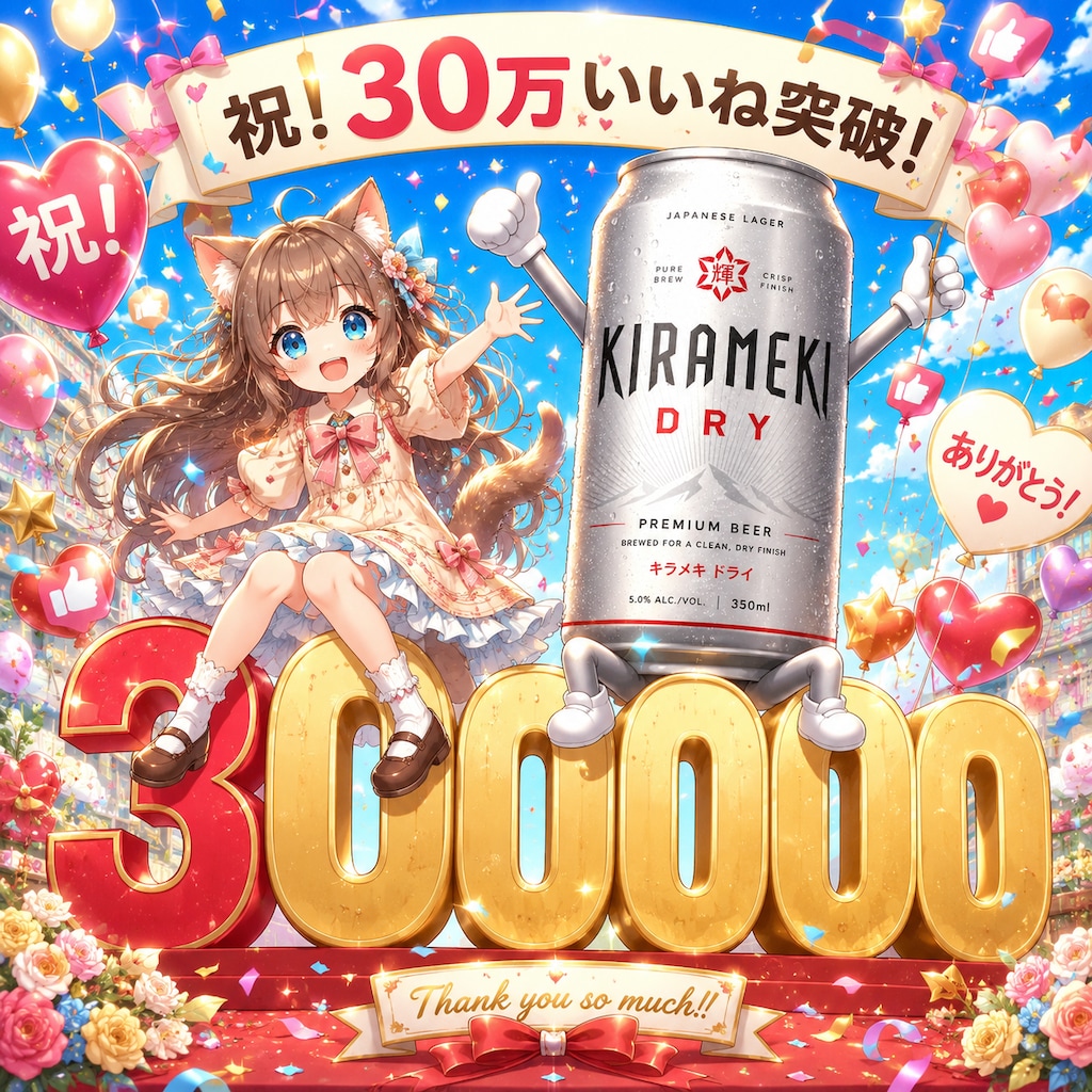 30万いいね達成✨️皆さまありがとうございます
