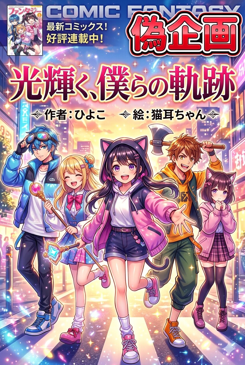 漫画風　表紙