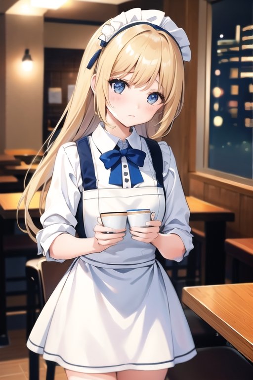 緊張メイド | の人気AIイラスト・グラビア