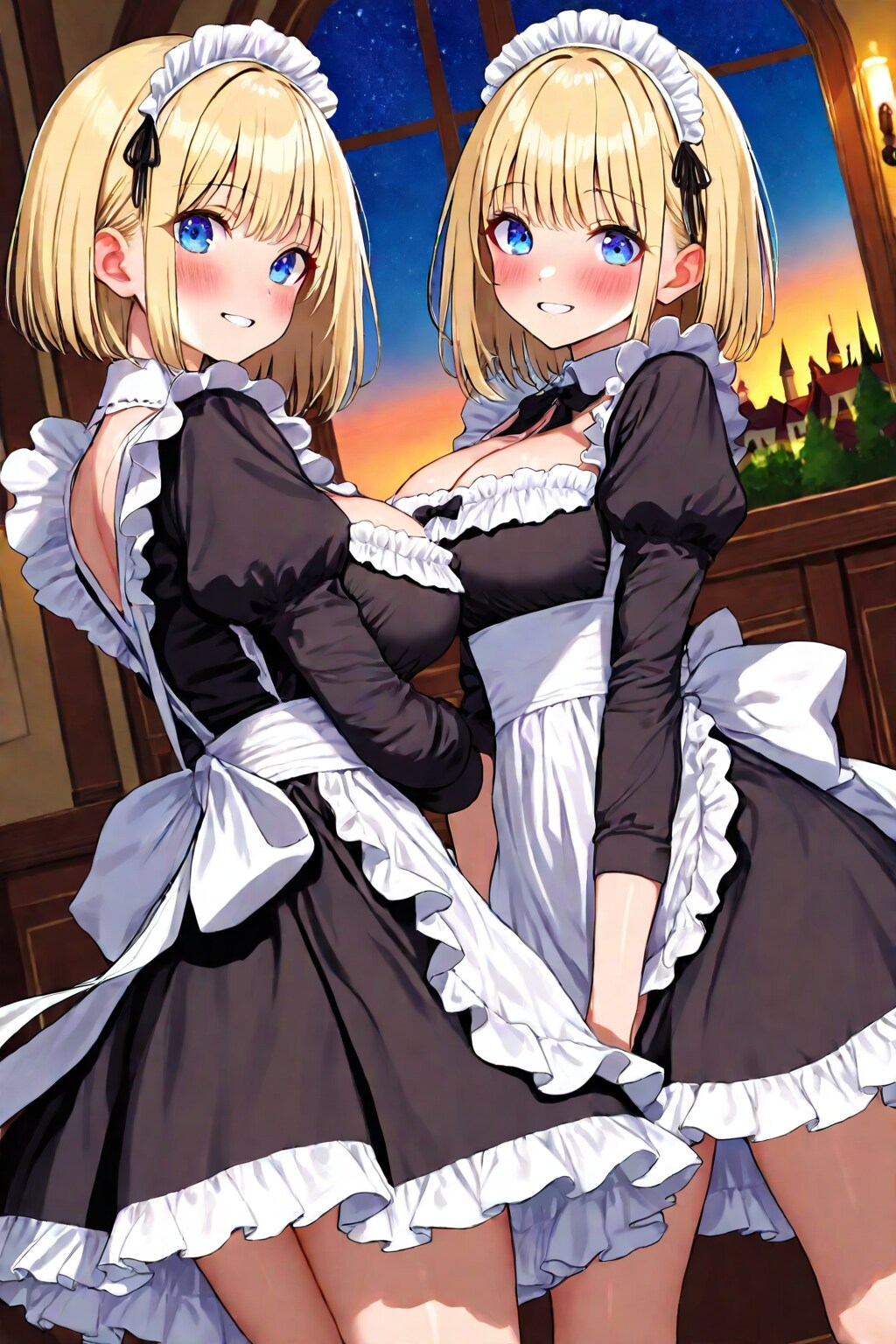 双子なメイド | の人気AIイラスト・グラビア