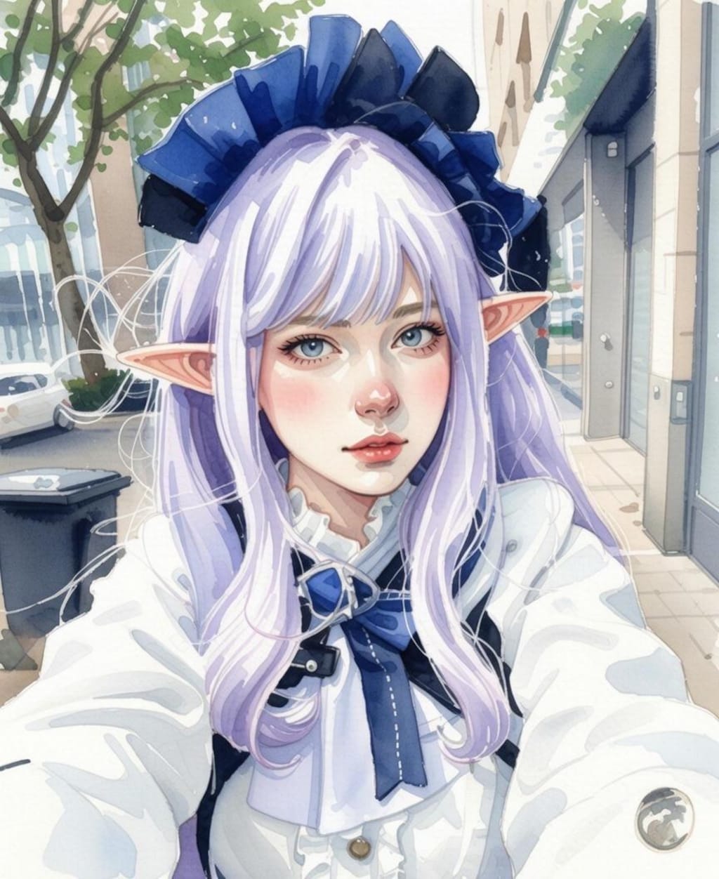 La mia ragazza italiana è in cosplay da elfa.