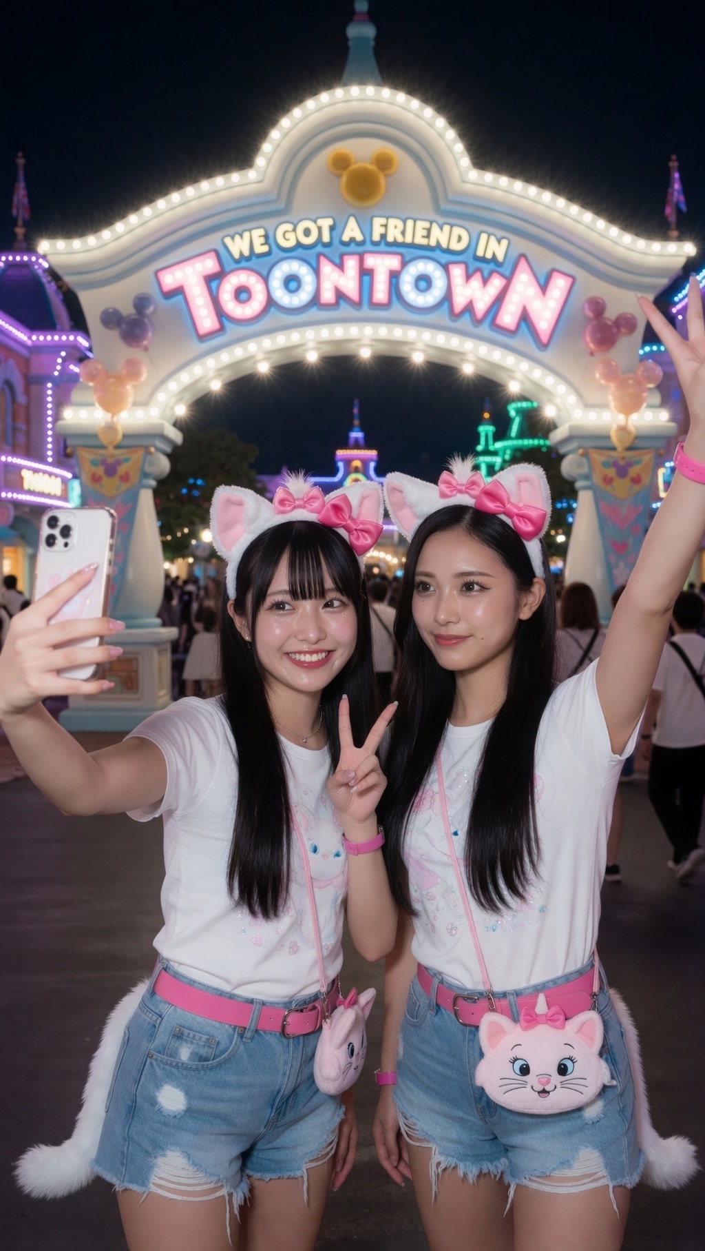 マリーちゃんコーデでトゥーンタウンナイト🐱✨