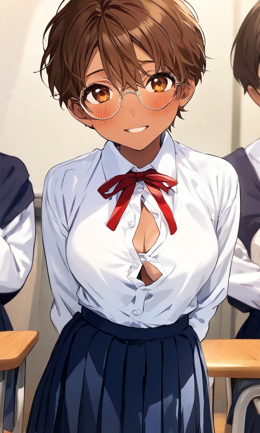 急成長した眼鏡っ娘