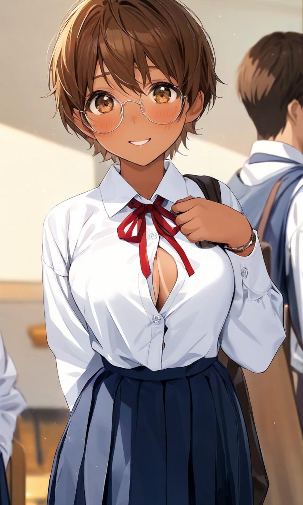 急成長した眼鏡っ娘