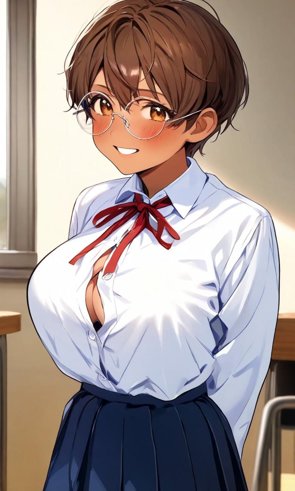 急成長した眼鏡っ娘