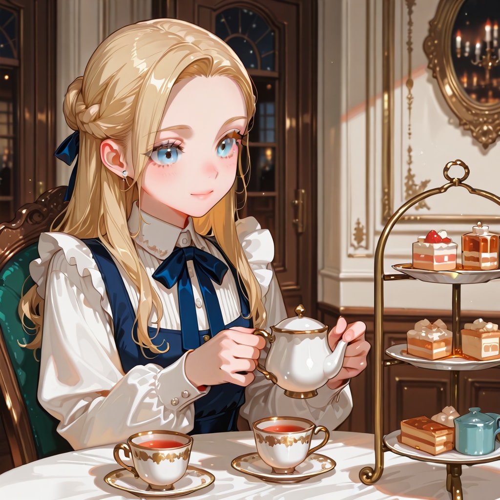 お茶会 | の人気AIイラスト・グラビア