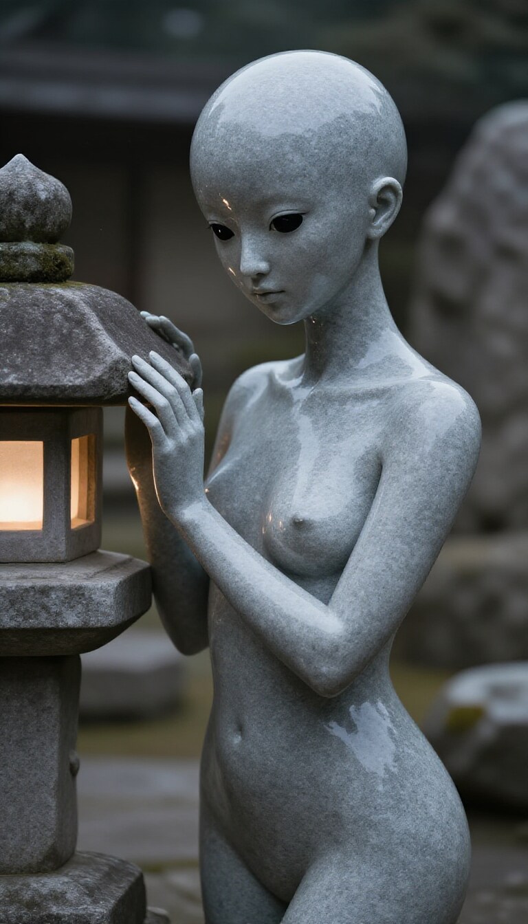 御影石の精　ヌード